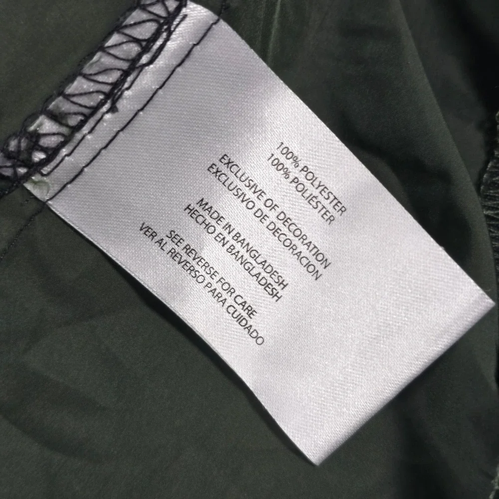 Eddie Bauer Mens Colorblock Hooded Windbreaker Jacket Green Black EMJ0742T L